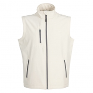 Gilet unisex in Soft Shell a due strati impermeabile Tarvisio Bianco