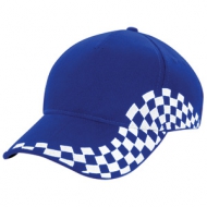 Cappello blu royal con ricamo, Cappellino Grand Prix