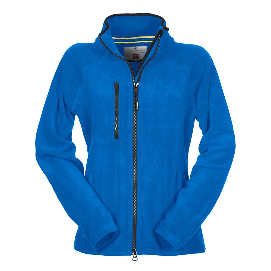 Pile donna blu royal da personalizzare con zip lunga Norway Lady Toppe e patch ricamate personalizzate