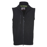 Gilet uomo nero senza maniche da personalizzare con zip lunga Easy