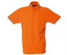 Polo uomo arancione da personalizzare, a manica corta con tricolore Aosta