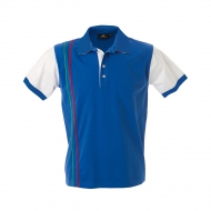 Polo unisex blu royal da personalizzare, manica corta in jersey Strasburgo