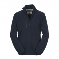 Pile unisex blu navy da personalizzare a mezza zip Pirenei