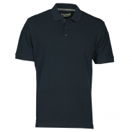 Polo uomo blu navy da personalizzare, manica corta con 3 bottoni in tinta Venice