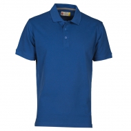 Polo uomo blu royal da personalizzare, manica corta con 3 bottoni in tinta Venice