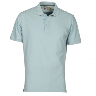 Polo uomo aquamarine da personalizzare, manica corta con 3 bottoni in tinta Venice