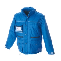 Giubbino unisex blu royal da personalizzare, con zip lunga e cappuccio America