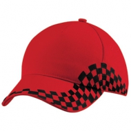 Cappello rosso con ricamo, Cappellino Grand Prix