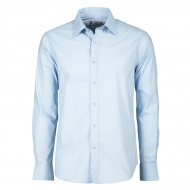 Camicia uomo azzurra da personalizzare, con colletto modello italiano Brighton