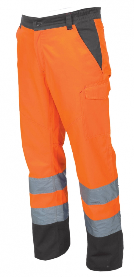 Pantalone Work alta visibilità arancione/grigio da personalizzare Charter