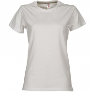 T-shirt donna bianca da personalizzare, girocollo manica corta Sunrise Lady