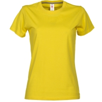T-shirt donna gialla da personalizzare, girocollo manica corta Sunrise Lady