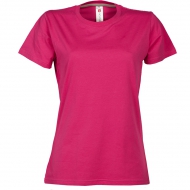 T-shirt donna fucsia da personalizzare, girocollo manica corta Sunrise Lady