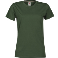 T-shirt donna verde da personalizzare, girocollo manica corta Sunrise Lady