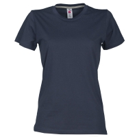 T-shirt donna blu navy da personalizzare, girocollo manica corta Sunrise Lady