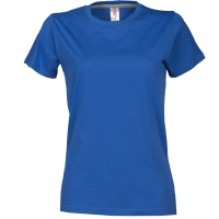 T-shirt donna blu royal da personalizzare, girocollo manica corta Sunrise Lady