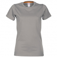 T-shirt donna grigio acciao da personalizzare, girocollo manica corta Sunrise Lady