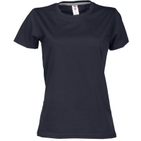 T-shirt donna nera da personalizzare, girocollo manica corta Sunrise Lady