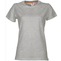 T-shirt donna grigio melange da personalizzare, girocollo manica corta Sunrise Lady