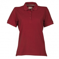 Polo donna bordeaux da personalizzare, manica corta con 4 bottoni in tinta Venice Lady