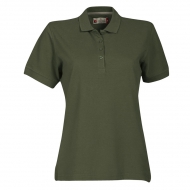 Polo donna verde militare da personalizzare, manica corta con 4 bottoni in tinta Venice Lady