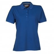 Polo donna blu royal da personalizzare, manica corta con 4 bottoni in tinta Venice Lady