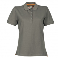 Polo donna grigio da personalizzare, manica corta con 4 bottoni in tinta Venice Lady