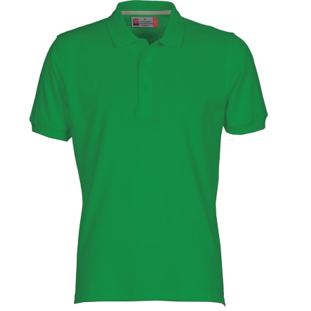 Polo bambino verde prato da personalizzare, manica corta con 3 bottoni in tinta Venice Kids