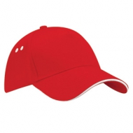 Cappellino rosso/bianco 5 pannelli Ultimate Sandwich Peak