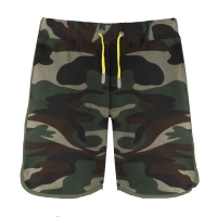 Pantalone corto bambino camouflage/giallo Combat Kids