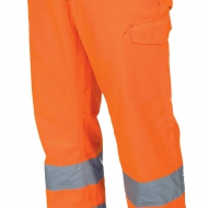 Pantalone Work alta visibilità arancione/blu navy da personalizzare Charter Winter
