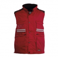 Gilet uomo rosso da personalizzare, con cappuccio staccabile e/o richiudibile nel colletto Flight