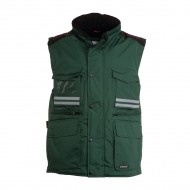 Gilet uomo verde da personalizzare, con cappuccio staccabile e/o richiudibile nel colletto Flight