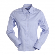 Camicia donna azzurra con colletto modello italiano da personalizzare Clerk