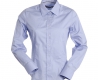 Camicia donna azzurra con colletto modello italiano da personalizzare Clerk