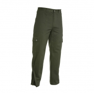 Pantalone unisex verde militare da personalizzare, con elastici laterali e passanti in vita Usair