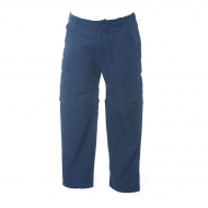 Pantalone unisex blu navy scuro da personalizzare, multitasche Sahara