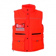 Gilet imbottito unisex arancio fluo da personalizzare Holland