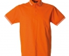 Polo uomo arancione da personalizzare, manica corta in jersey Maiorca
