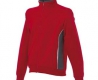 Felpa unisex bicolore rosso/grigio da personalizzare, con zip lunga Cagliari