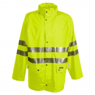 Giacca Work anti pioggia alta visibilità, giallo da personalizzare River Jacket