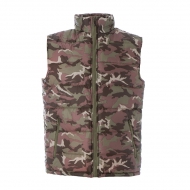 Gilet imbottito unisex camouflage verde New Shanghai