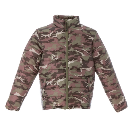 Giubbino unisex camouflage verde da personalizzare, con zip lunga Korea