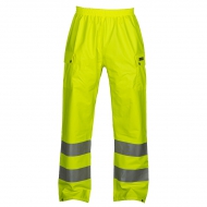 Pantalone Work anti pioggia alta visibilità, giallo da personalizzare River-Pants