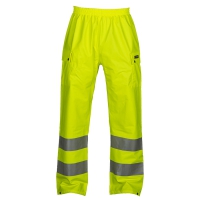 Pantalone Work anti pioggia alta visibilità, giallo da personalizzare River-Pants
