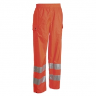 Pantalone Work anti pioggia alta visibilità, arancione da personalizzare River-Pants