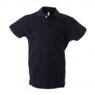 Polo bambino blu navy da personalizzare, a manica corta con bottone tricolore Colombia Boy