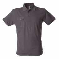 Polo unisex grigio chiaro a manica corta in piqué Mexico