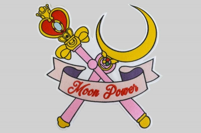 Toppa grande ricamata disegno di Sailor Moon