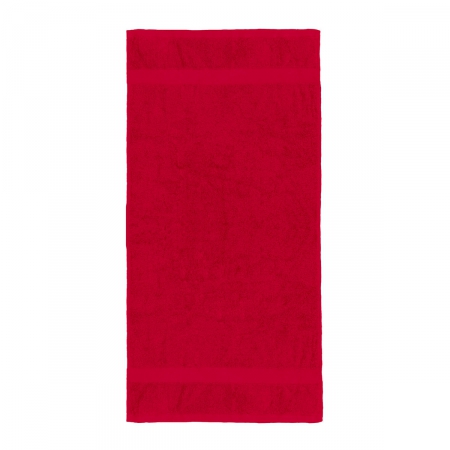 Asciugamano da bagno rosso 50 x 100 cm da personalizzare Seine